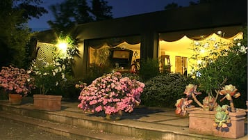 Front of property – evening/night