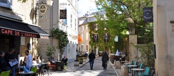 Fredelig hus / hage i provençalsk landsby