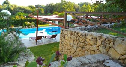 Villa belfronte with private pool in the green can accommodate large groups