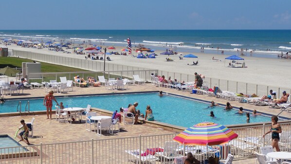 A heated pool