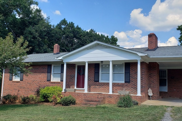 Nell's Farm House is nestled on an acre lot.