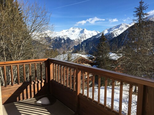 COURCHEVEL 1850 RESIDENCE CHALET STYLE - BEAUTIFUL VIEW ON MASSIF DE LA VANOISE
