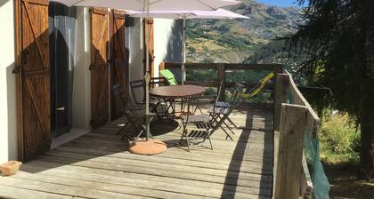 Chalet Sommer-Winter auf den Pisten von La Foux d'Allos, Mercantour Sicht