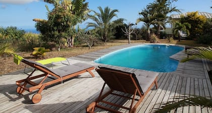 Grande Villa entiÚrement rénovée sur jardin arboré varangue et piscine CHAUFFEE