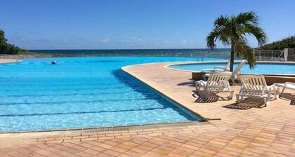 BEL APPART 2P 45m2, Terrasse 12m2, piscine, tennis, plage, WIFI (télétravail)