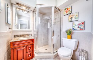 Shower, hair dryer