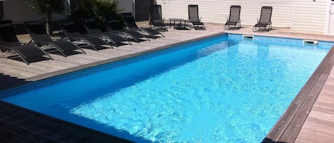A heated pool