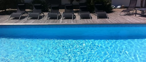 A heated pool