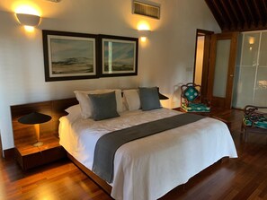 4 bedrooms, in-room safe, iron/ironing board, travel cot