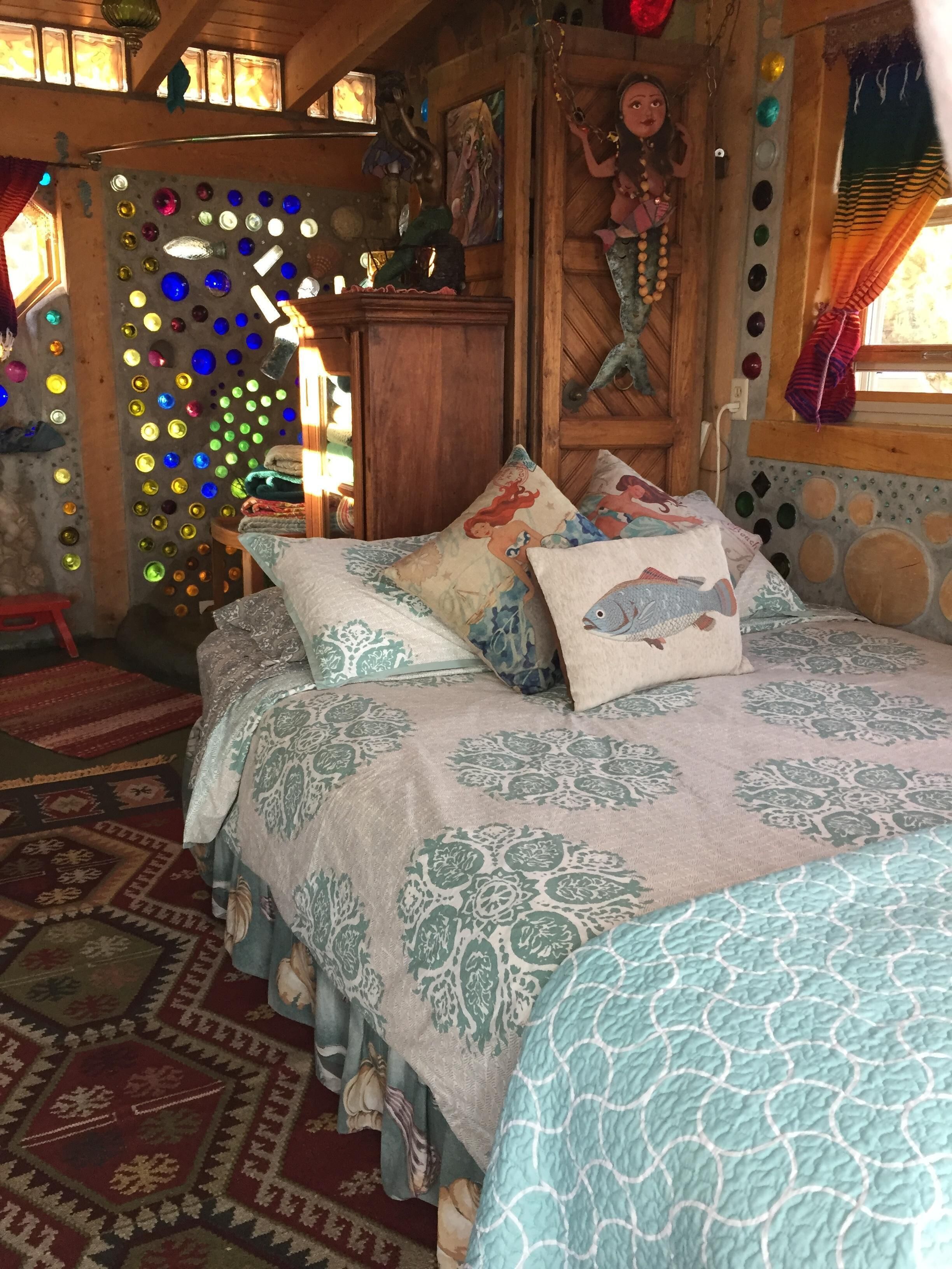 A Solar, Cordwood/Bottle Hand-Built Charming Cottage, In the La Garita Mountains