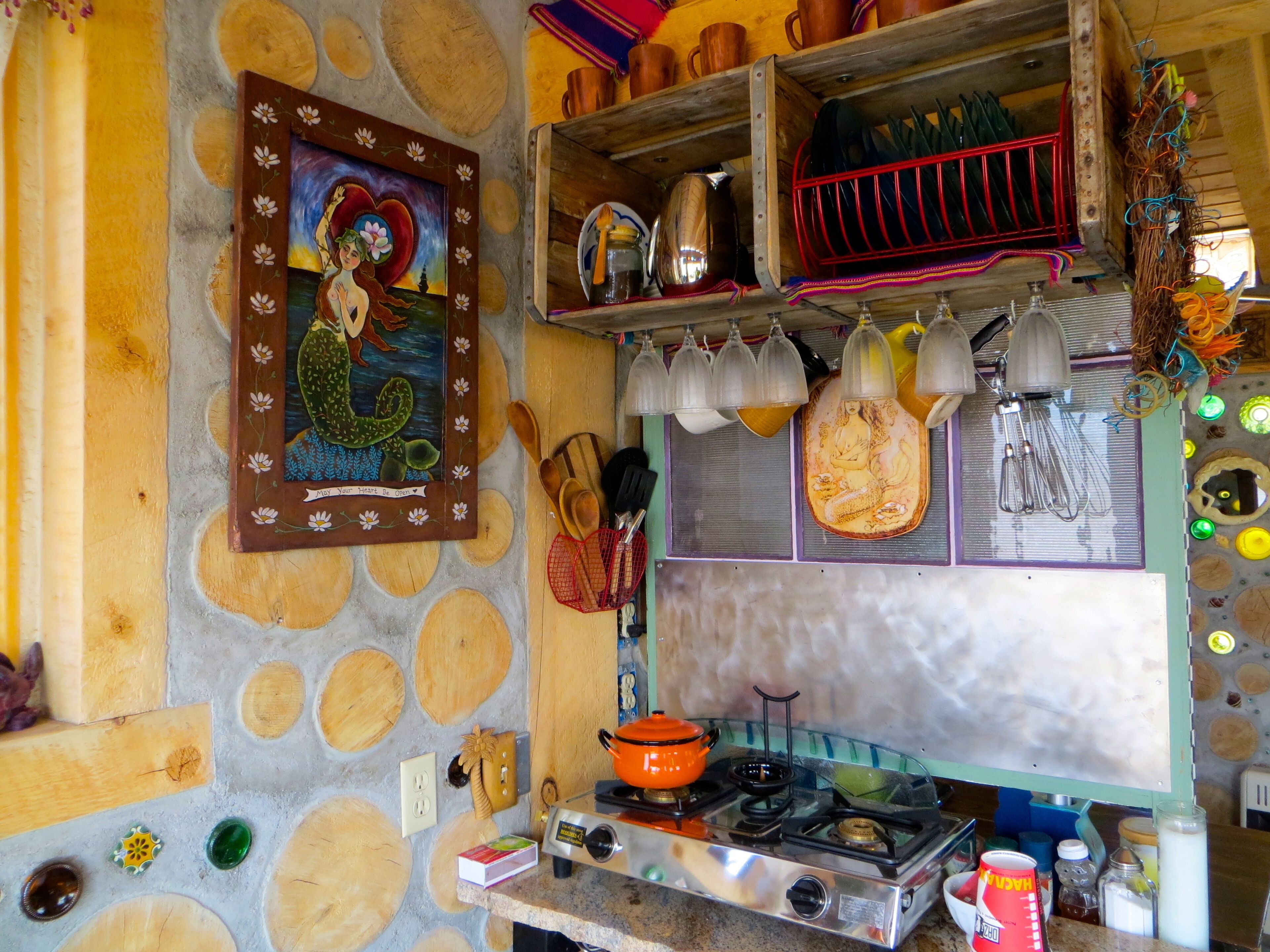 A Solar, Cordwood/Bottle Hand-Built Charming Cottage, In the La Garita Mountains