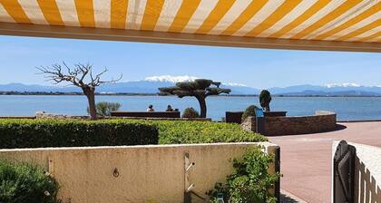 STUDIO AVEC TERRASSE en RDC A 10M DU LAC AU BARCARES, CAP COUDALERE GRENADA