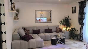 TV, DVD player, stereo