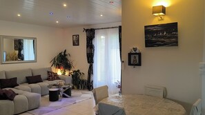 TV, DVD player, stereo