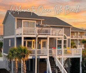 Exterior - Ocean Isle Beach House with Private Pool, Pet Friendly, Walk to the Beach 800ft (Ocean Isle Beach)