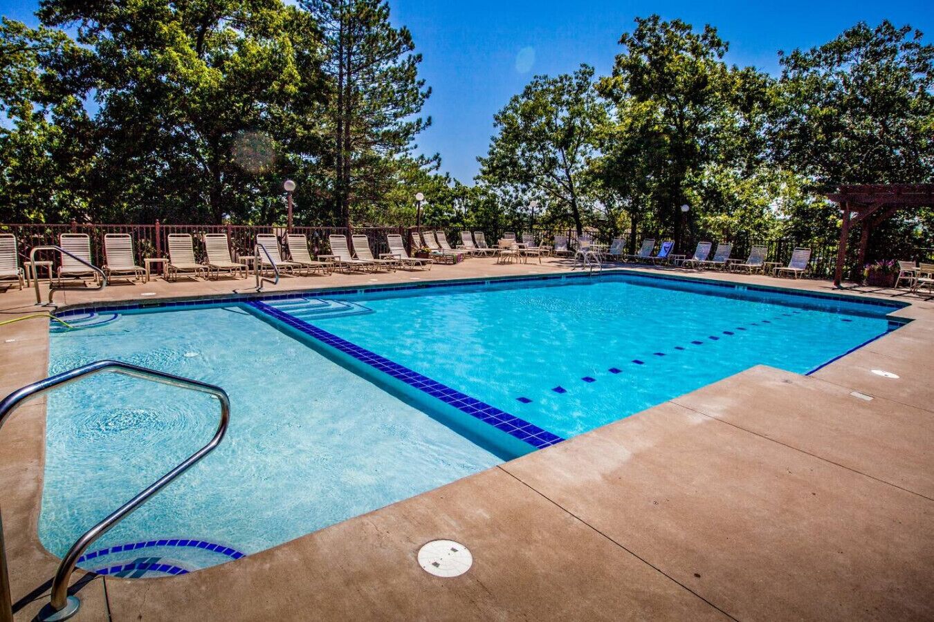 A heated pool