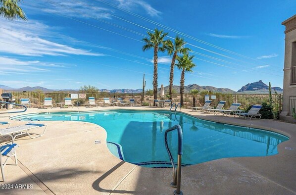 A heated pool