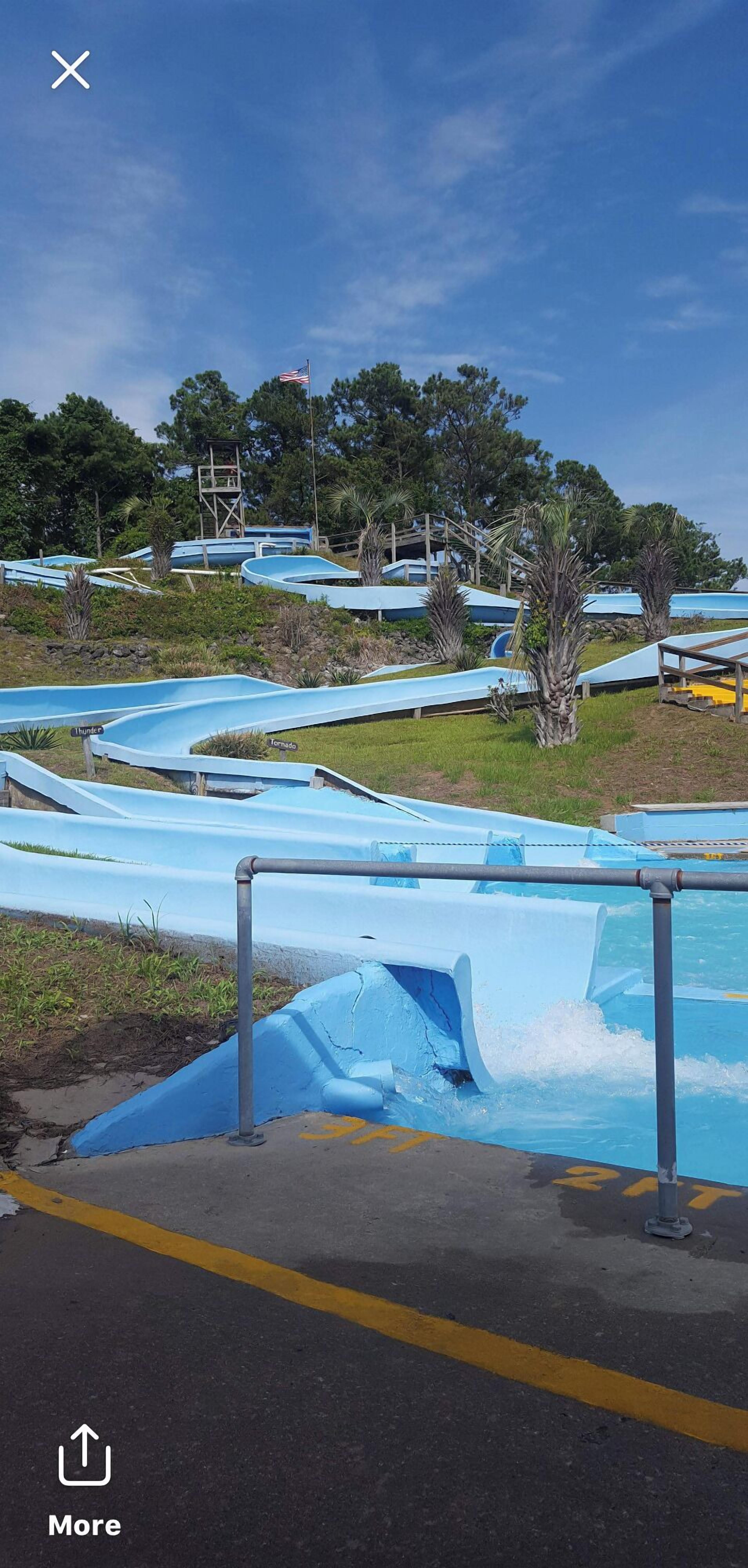 Waterslides, 2 minutes from Pirate Lover at Holden Beach.