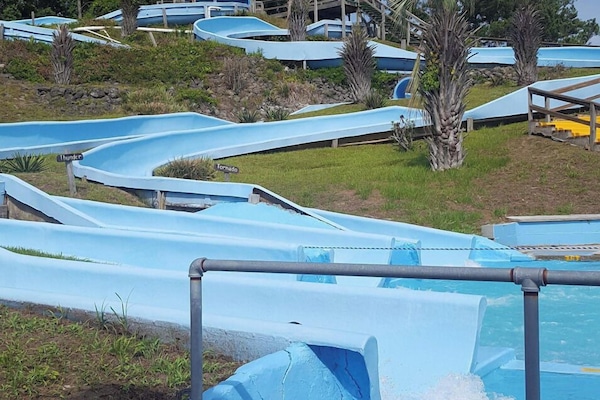 Waterslides, 2 minutes from Pirate Lover at Holden Beach.