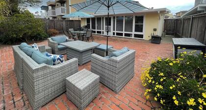 California Coastal Cottage - À quelques pas de la plage - Espace de vie ouvert et extérieur