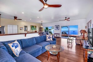 Smart TV, DVD player, books, video library