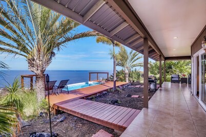 South Kona Ocean View Luxury 4+ Br Pool, Sleeps 10