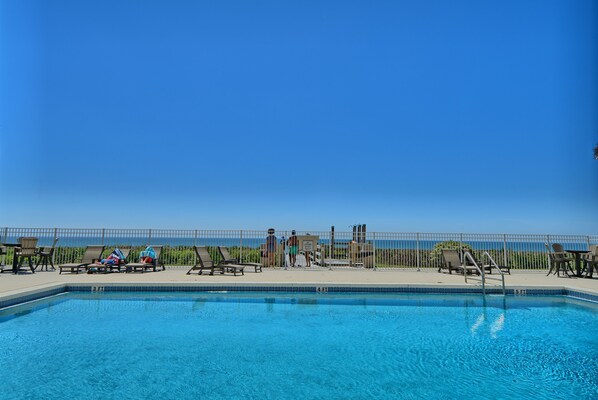 A heated pool