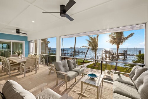 REDUCED EASTER 2026 WEEK AVAILABLE!! WATERFRONT HOME, IN VILLAGE, POOL, HOT TUB!