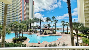 A heated pool -  Gulf Front Condo---2nd FL --Reserved Parking (Panama City Beach)