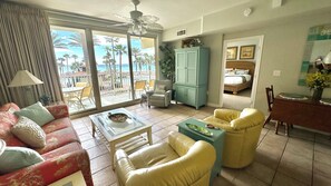 Smart TV, DVD player, books -  Gulf Front Condo---2nd FL --Reserved Parking (Panama City Beach)