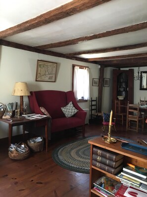 TV, fireplace, DVD player, books - Little House in the Big Woods- Tennis Court (Pomfret)