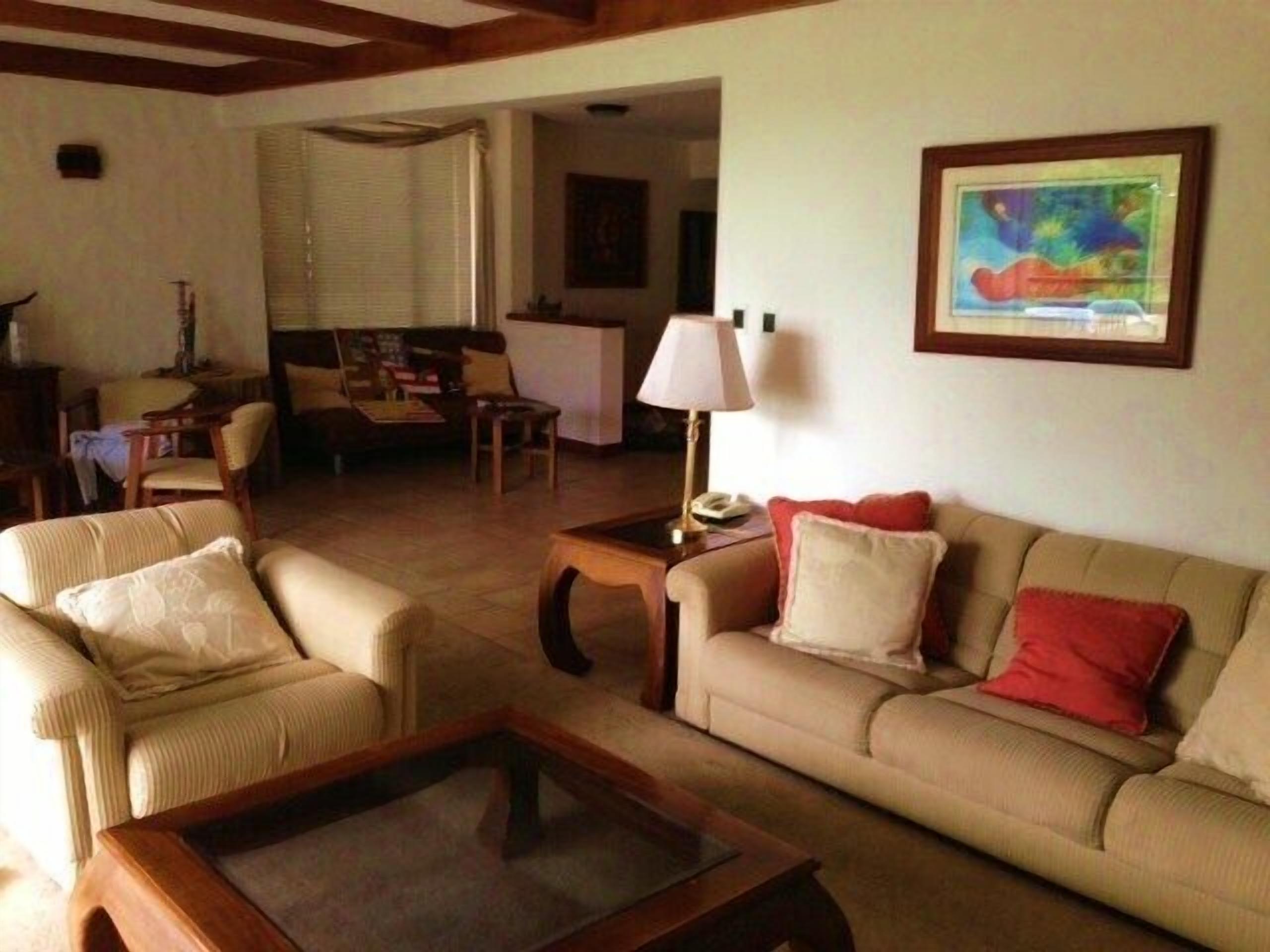 TV, DVD player, books, video library