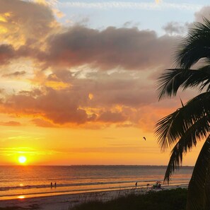 Sun-loungers, beach towels