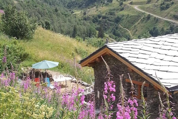 l'arrivée au chalet, l'été