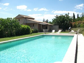Outdoor pool -  BASTIDON, POOL, 3000 M2 OF LAND, 2-4 PERS, APT, Luberon (Apt)