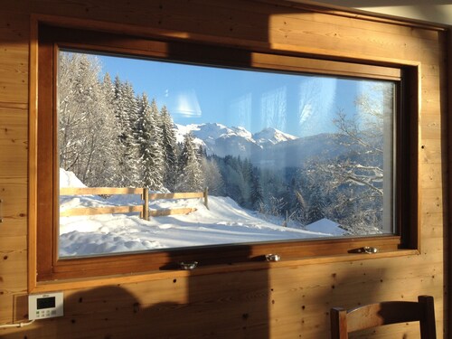 In a magnificent chalet in Les Gets, apartment and garden not overlooked, Multipas