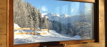 In a magnificent chalet in Les Gets, apartment and garden not overlooked, Multipas