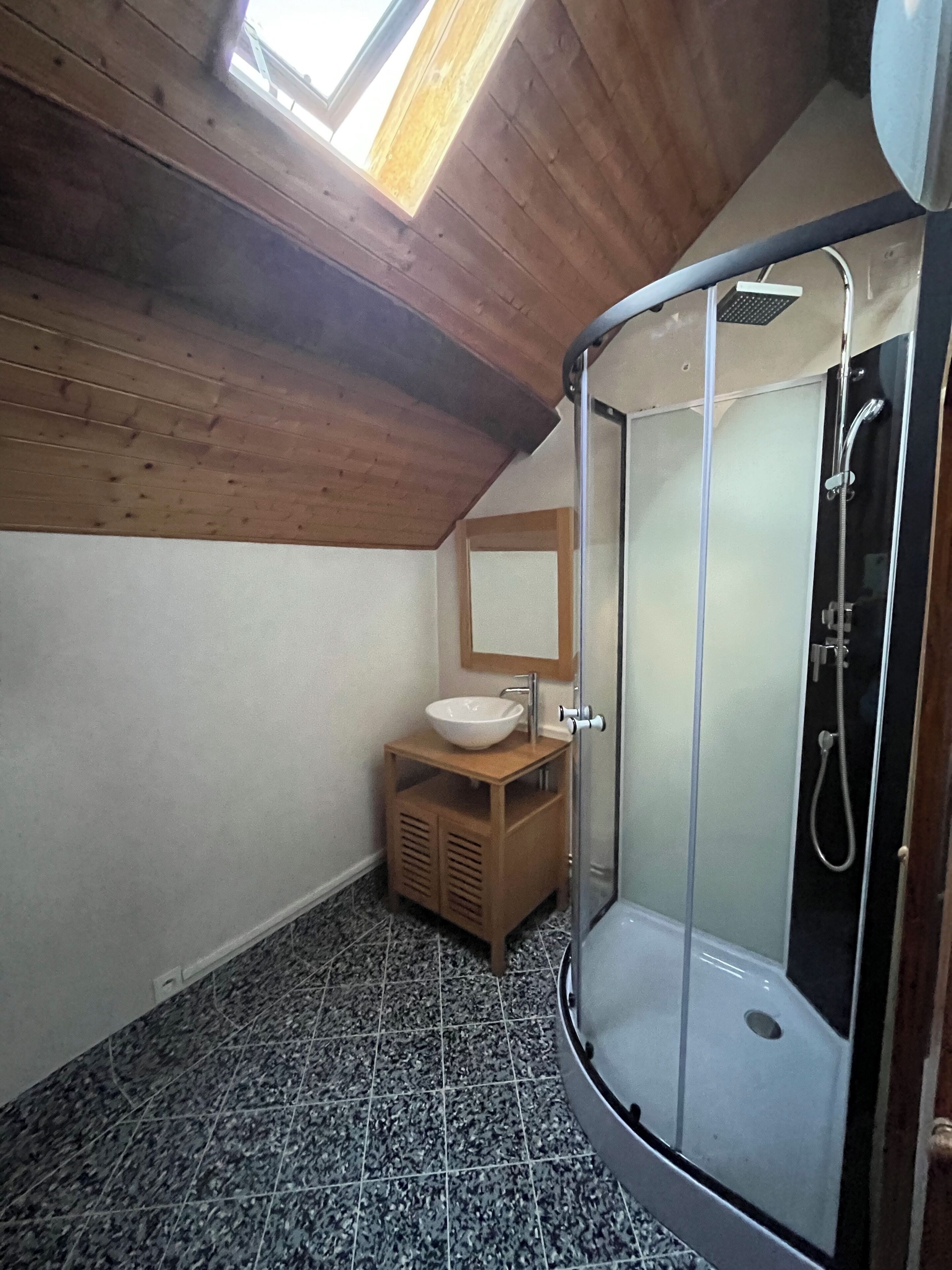 Shower, hair dryer
