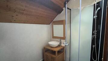 Shower, hair dryer