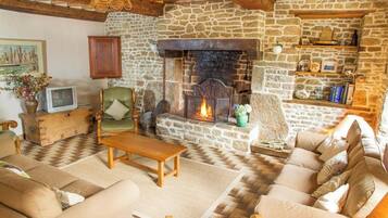 Tv, pejs, dvd-afspiller, bordtennisbord