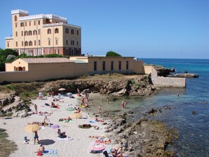 On the beach