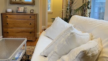 Smart TV, DVD player, books