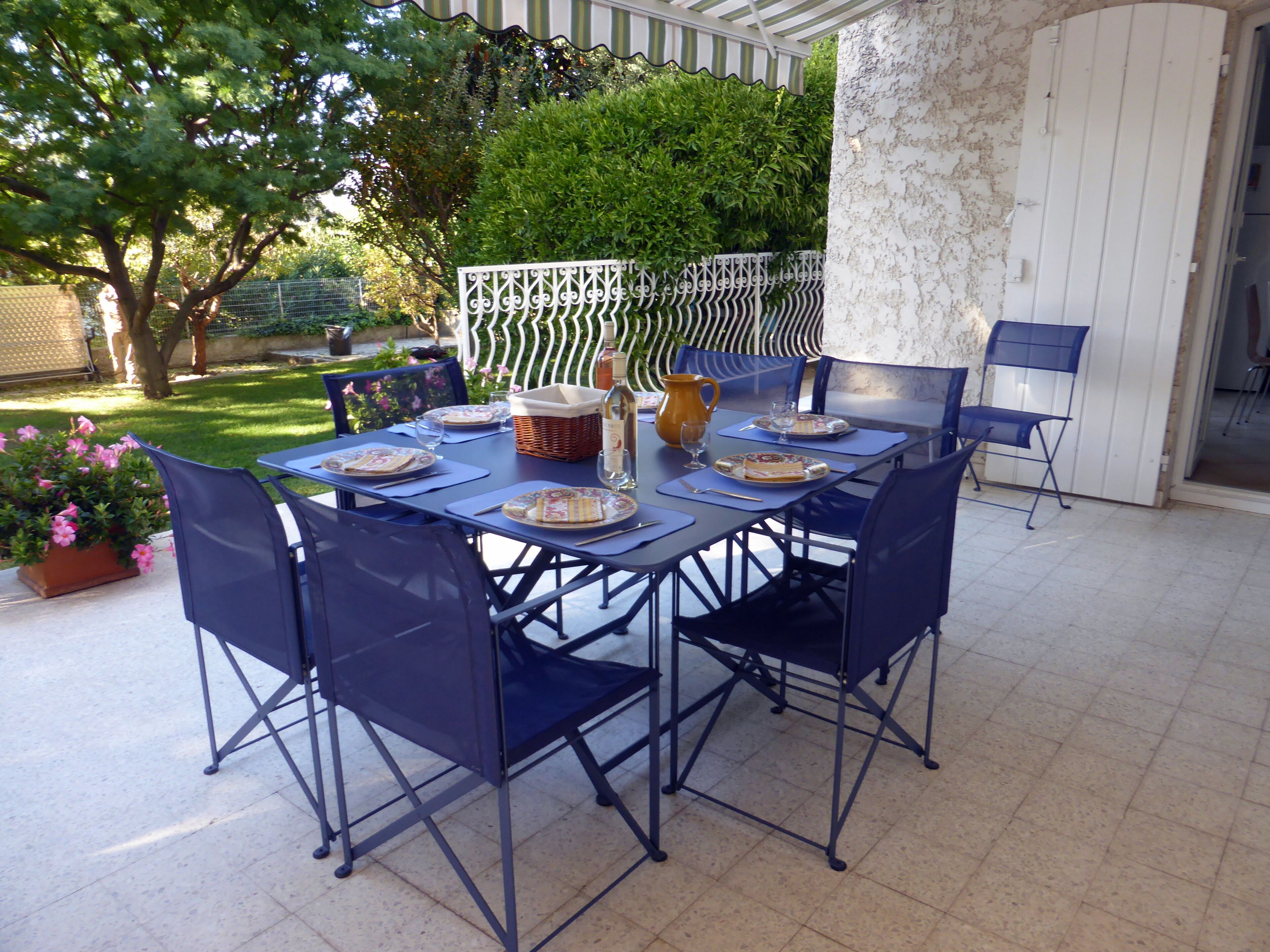 la terrasse ombragée