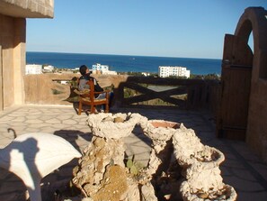 Terrace/patio - Vacation apartment in Tunisia (quiet location) (CHATT MERIAM)