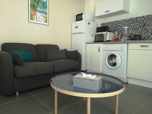 Interior - F2 furnished, spacious, comfortable, terrace, private entrance and garden, DIDIER (Fort de France)