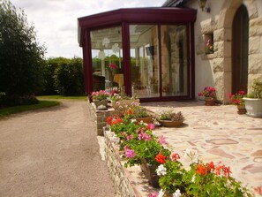 Exterior detail - neo breton house PEDERNEC in FRANCE region BRETAGNE (Pédernec)