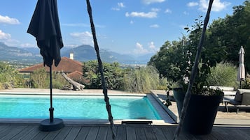 Piscine extérieure, piscine chauffée