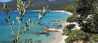 Terrace house, view of Ajaccio bay, Iles Sanguinaires. Coti Chiavari Portigliolo