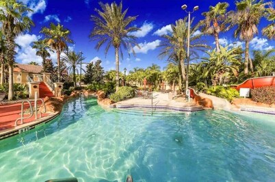 Spacious Villa in a Tropical Water Park Resort, Minutes to Disney and Universal