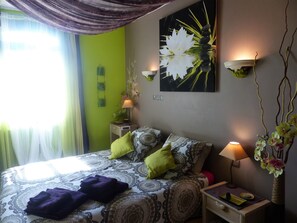 2 chambres, fer et planche Ă repasser, Wi-Fi, draps fournis